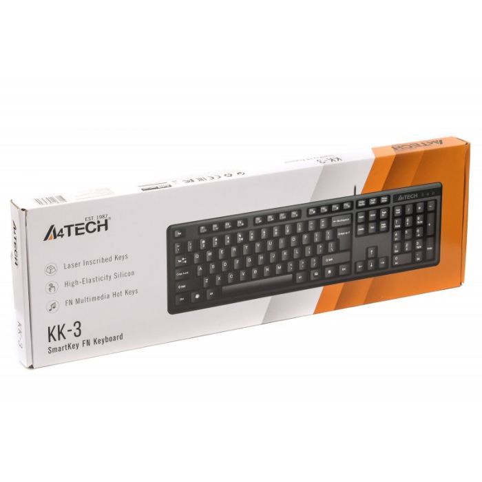 Клавиатура A4Tech KK-3 USB Black изображение 4