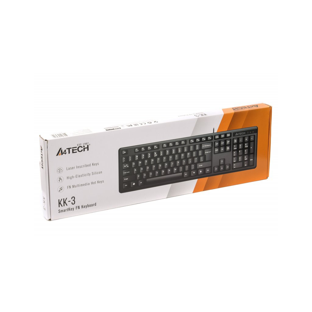 Клавіатура A4Tech KK-3 USB Black зображення 4