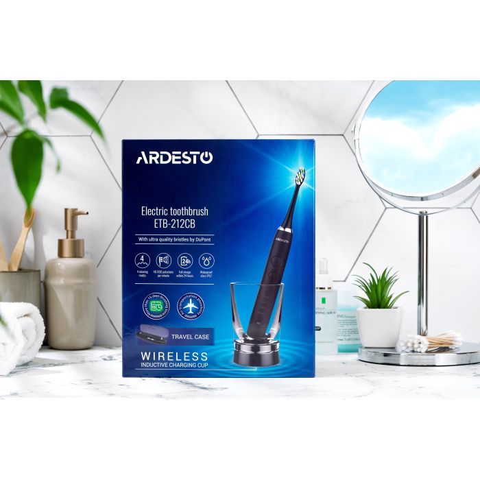 Електрична зубна щітка Ardesto ETB-212CB зображення 9