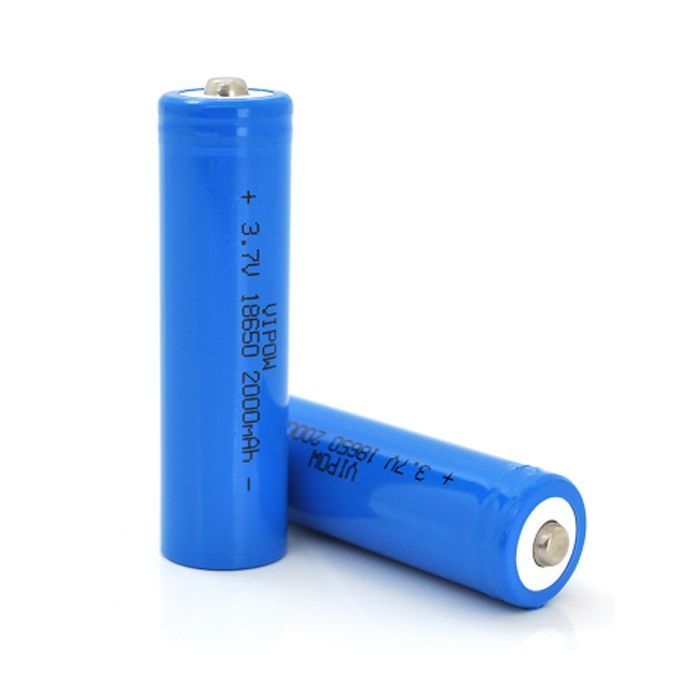 Акумулятор 18650 2000mAh, TipTop, 3.7V, Blue Vipow (ICR18650-2000mAhTT)