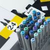 Художественный маркер Arrtx Спиртовые Oros ASM-03BU 24 цвета, синие оттенки (LC302529) изображение 7