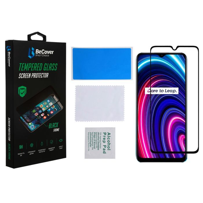 Скло захисне BeCover Realme C25Y Black (707139) зображення 2