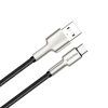 Дата кабель USB 2.0 AM to USB-C 1.0m head metal black ColorWay (CW-CBUC046-BK) зображення 2