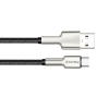 Дата кабель USB 2.0 AM to Type-C 1.0m head metal black ColorWay (CW-CBUC046-BK) зображення 4