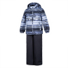 Комплект верхней одежды Huppa YOKO 1 41190114 серый с принтом/тёмно-серый 128 (4741468761404)