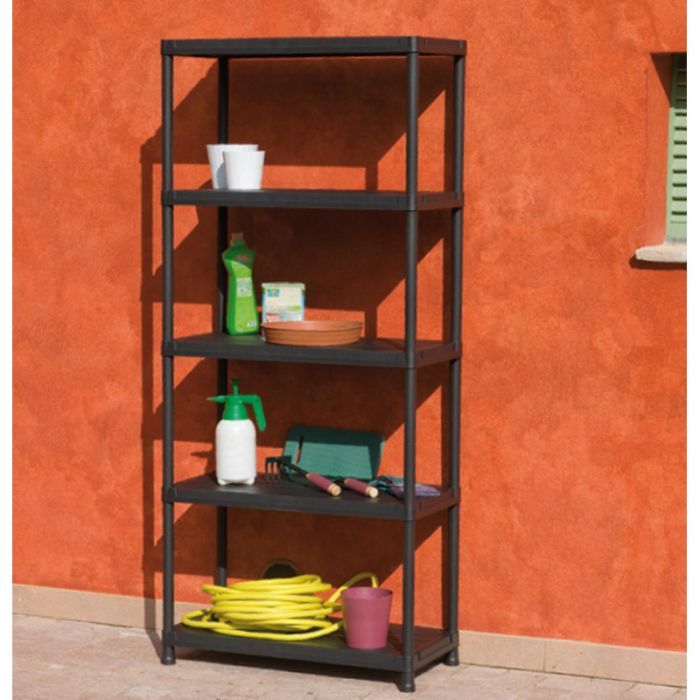 Стеллаж Toomax 5 полок cm. 80x40x180h black (5141) изображение 2