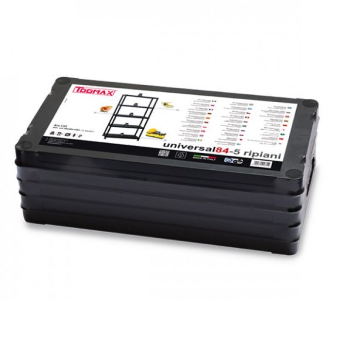 Стеллаж Toomax 5 полок cm. 80x40x180h black (5141) изображение 4