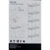 Стеллаж Toomax 5 полок cm. 80x40x180h black (5141) изображение 6