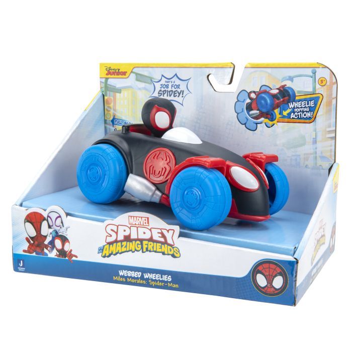 Машина Spidey инерционная Pull Back Vehicle Spinn Майлз Моралес (SNF0017) изображение 10