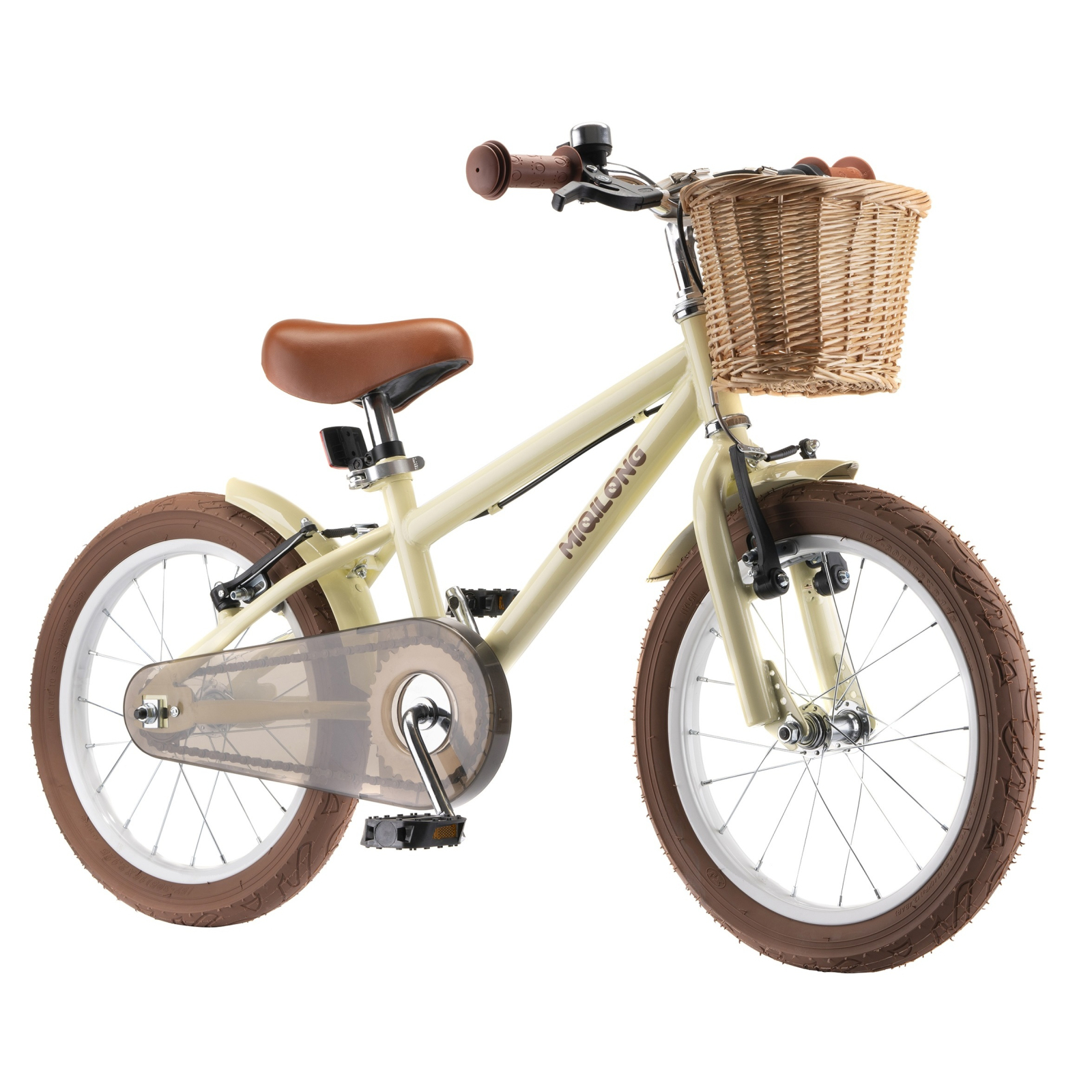 Детский велосипед Miqilong RM Бежевый 16" (ATW-RM16-BEIGE) изображение 3