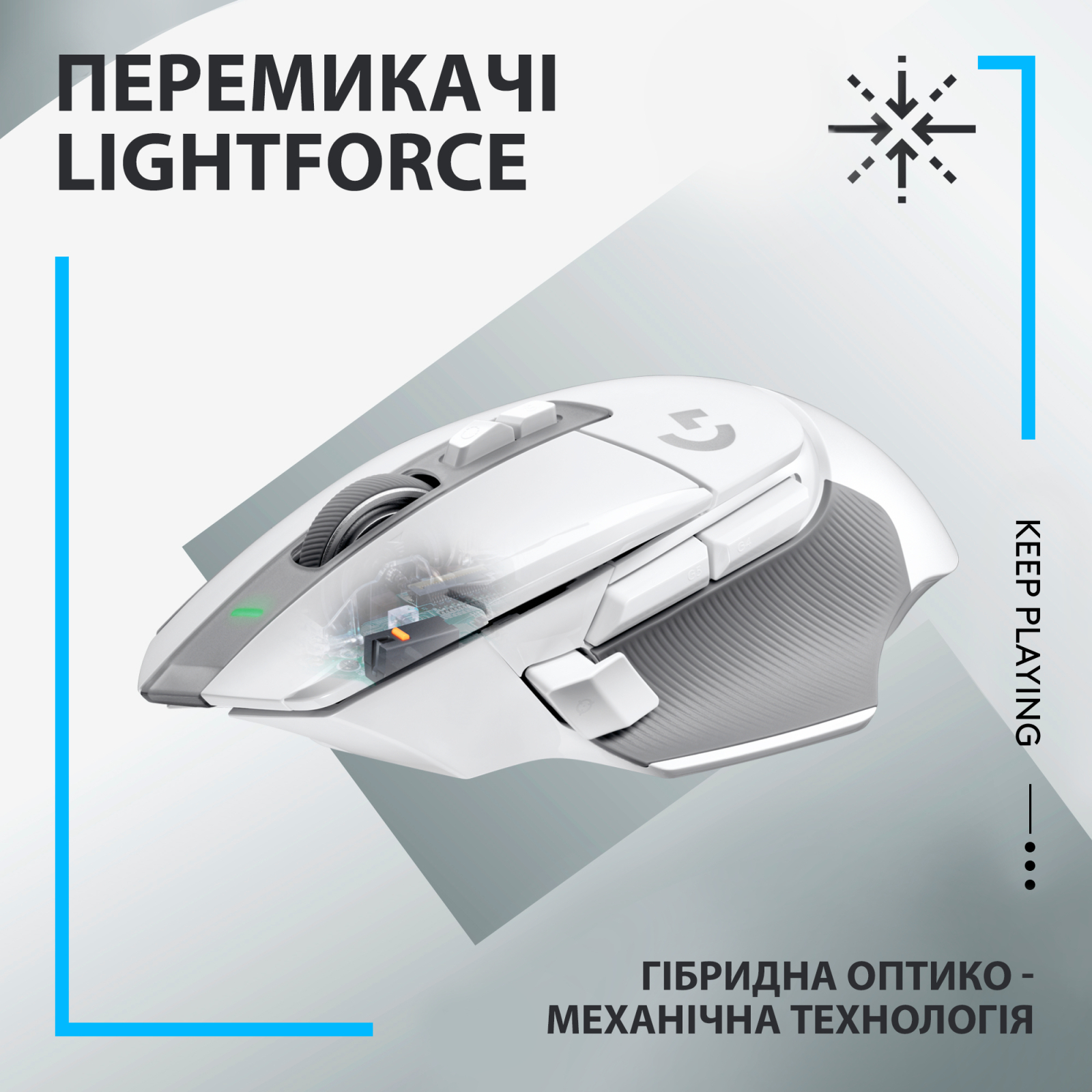 Мишка Logitech G502 X Lightspeed Wireless White (910-006189) зображення 2