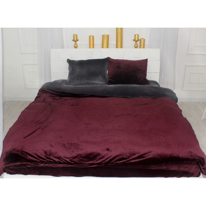 Постільна білизна MirSon Велюр Winter Frost 28-0005 + 28-0002 Azalea Velvet 160х220 (2200004006611)