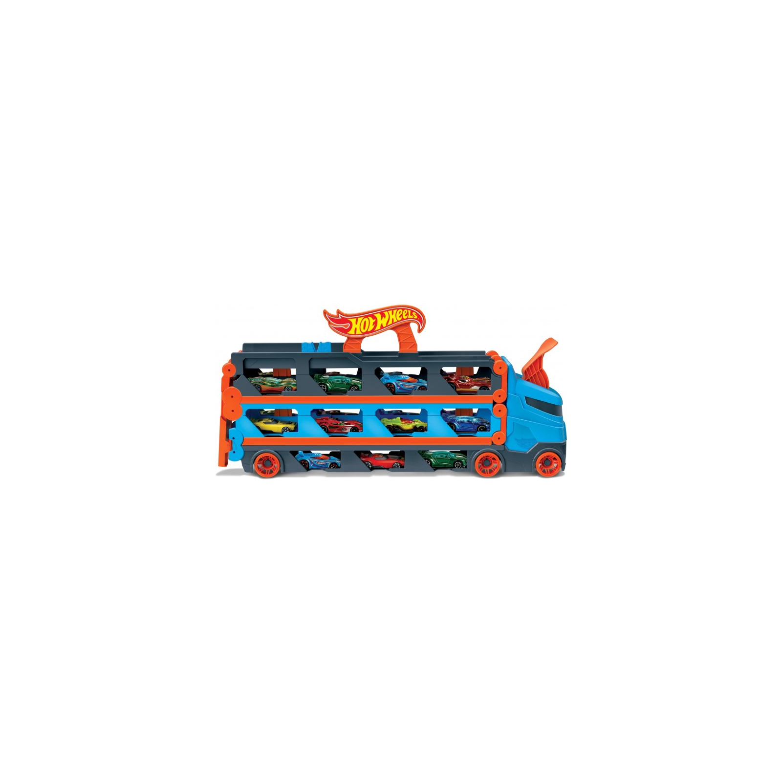 Ігровий набір Hot Wheels Вантажівка-транспортер "Суперперегони" (GVG37) зображення 2