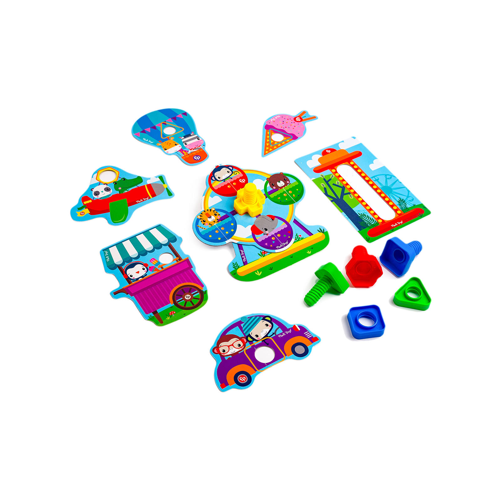 Развивающая игрушка Vladi Toys Fisher Price Парк развлечений для малышей (укр) (VT2905-21) изображение 2