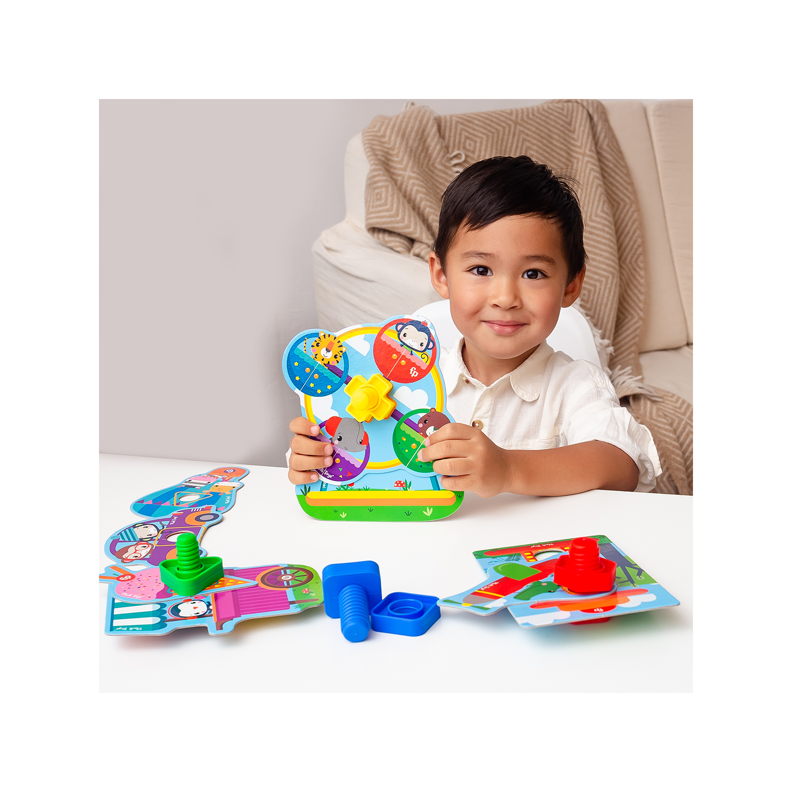 Развивающая игрушка Vladi Toys Fisher Price Парк развлечений для малышей (укр) (VT2905-21) изображение 4