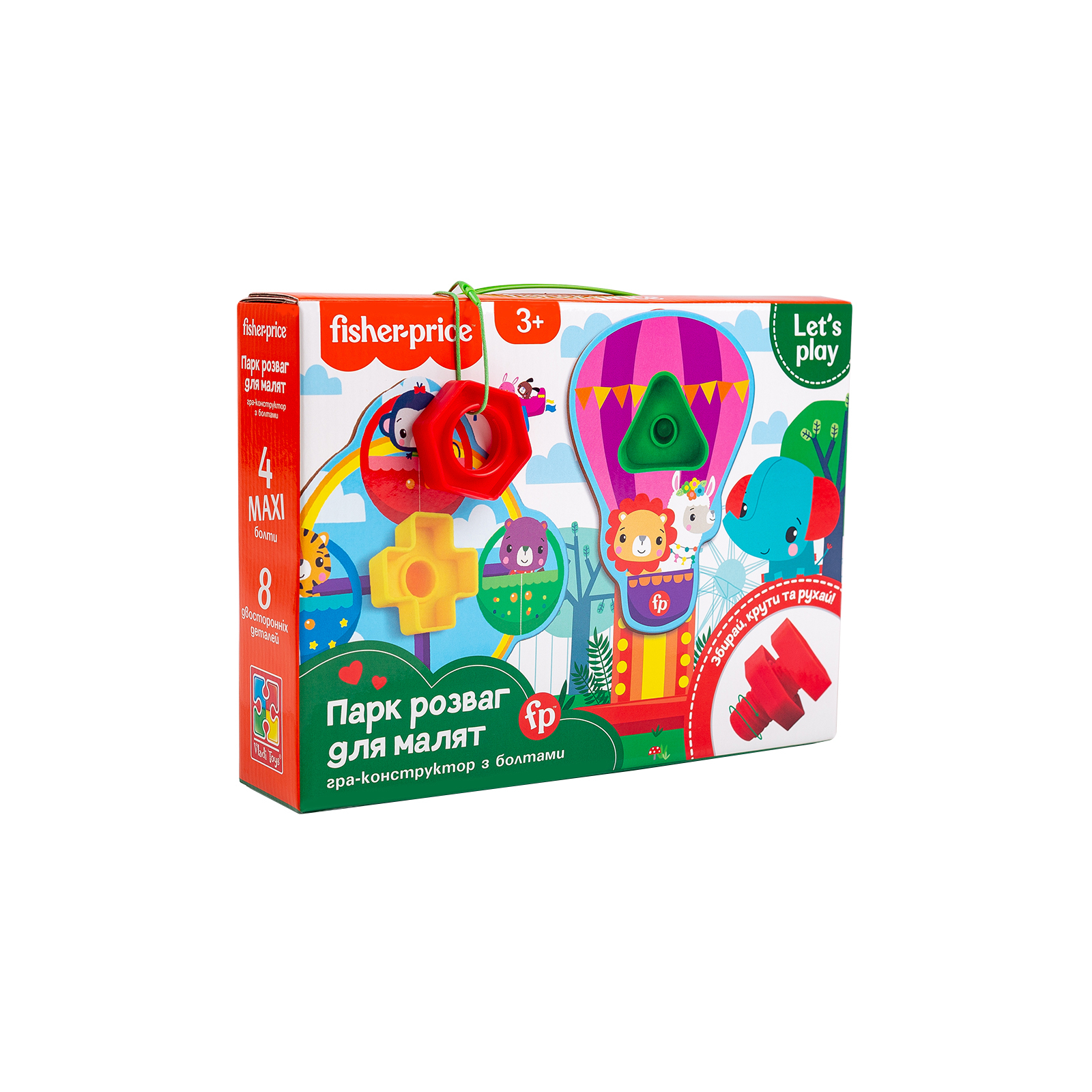 Развивающая игрушка Vladi Toys Fisher Price Парк развлечений для малышей (укр) (VT2905-21)