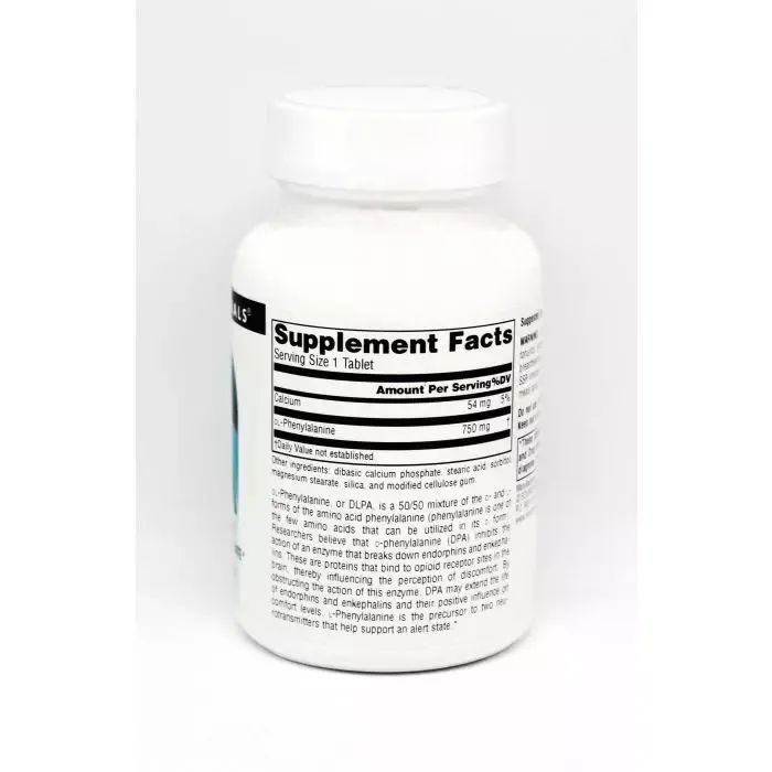 Витаминно-минеральный комплекс Source Naturals DLPA (фенилаланин) 375мг, 120 таблеток (SNS-00163) изображение 2