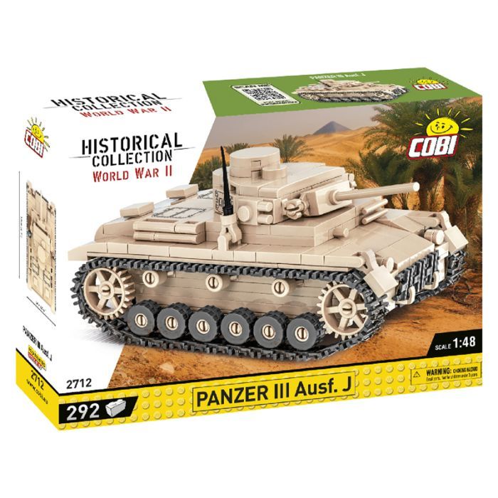 Конструктор Cobi Вторая Мировая Война Танк Panzer III, 292 деталей (COBI-2712) изображение 2