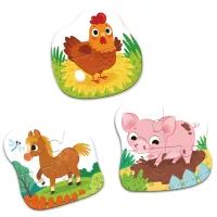 Пазл DoDo 3 в 1 День на фермі (300394) зображення 2