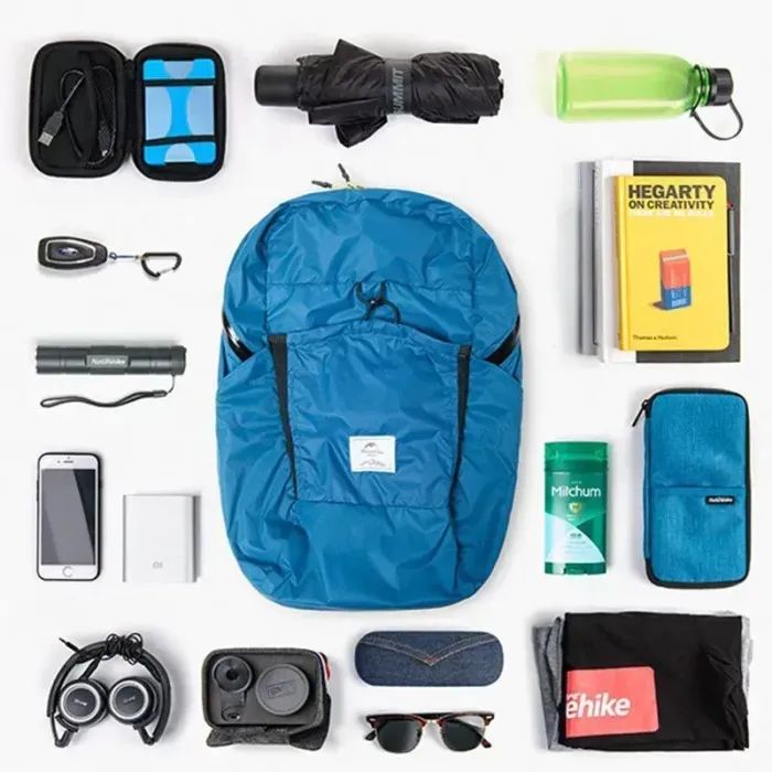 Рюкзак туристический Naturehike Ultralight NH17A012-B, 18 л, сірий (6927595718667) изображение 7