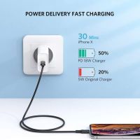 Дата кабель USB-C to Lightning 2.0m US1713A Nickel Plating ABS Shell White Ugreen (60749) изображение 4