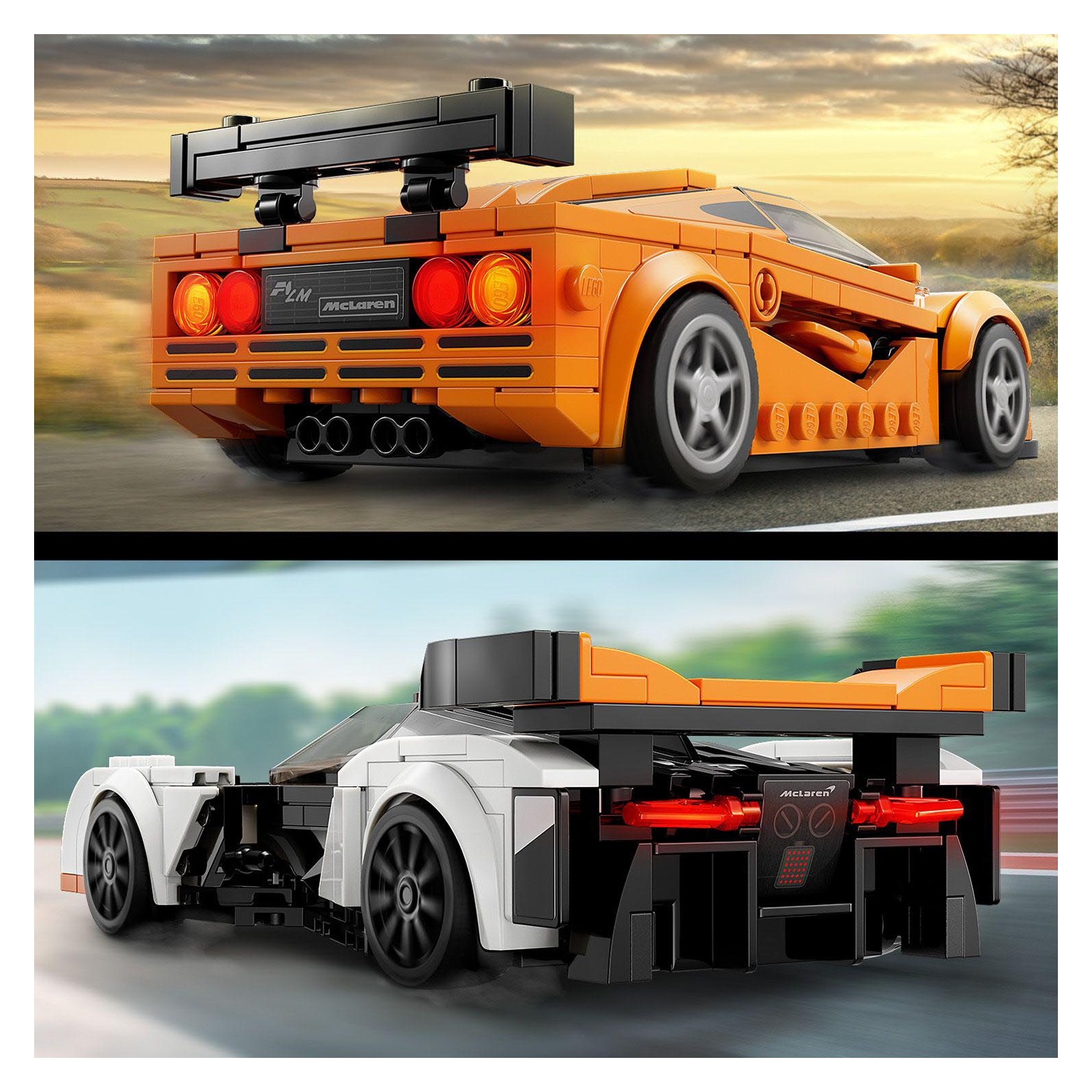 Конструктор LEGO Speed Champions McLaren Solus GT і McLaren F1 LM 581 деталь (76918) зображення 4