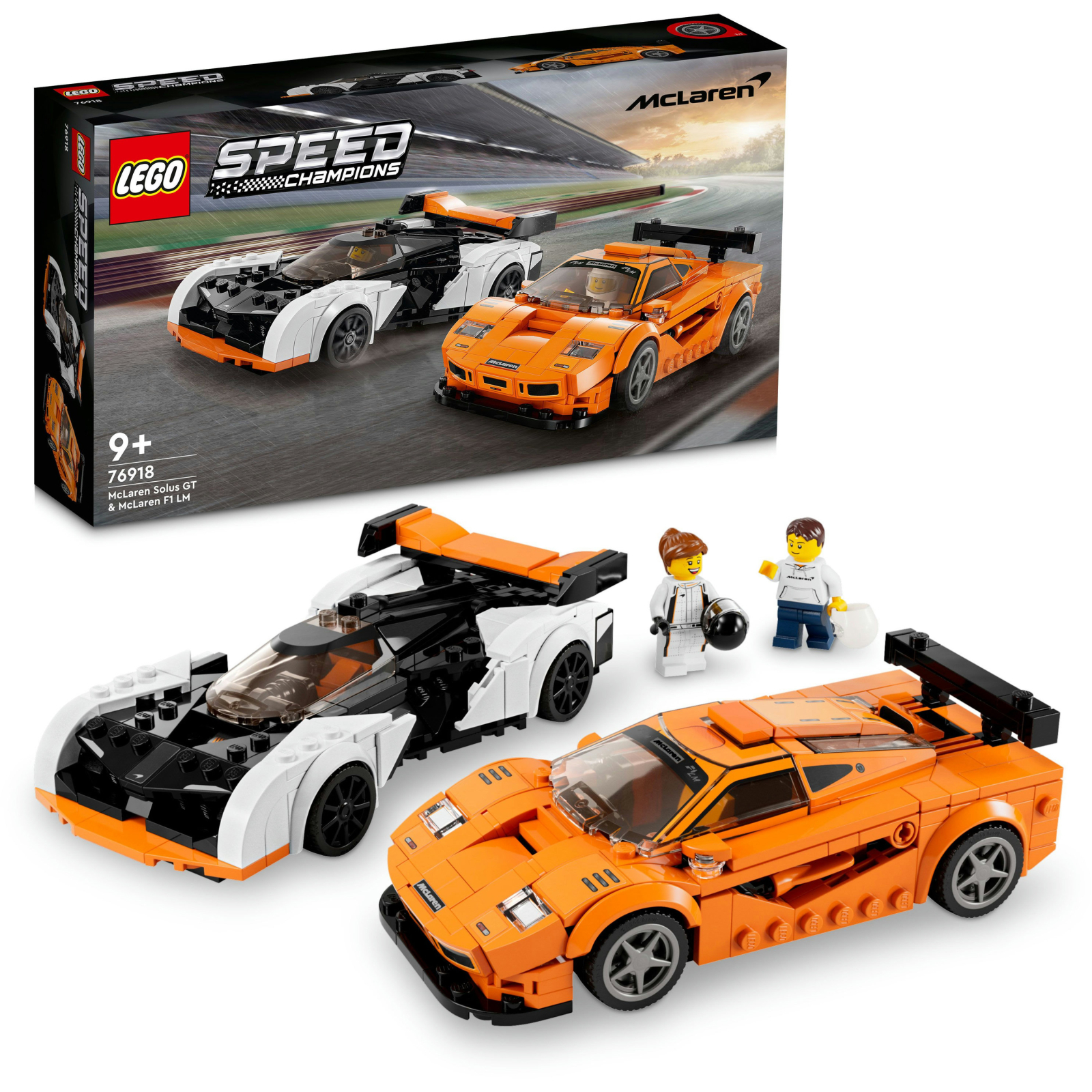 Конструктор LEGO Speed Champions McLaren Solus GT і McLaren F1 LM 581 деталь (76918) зображення 9