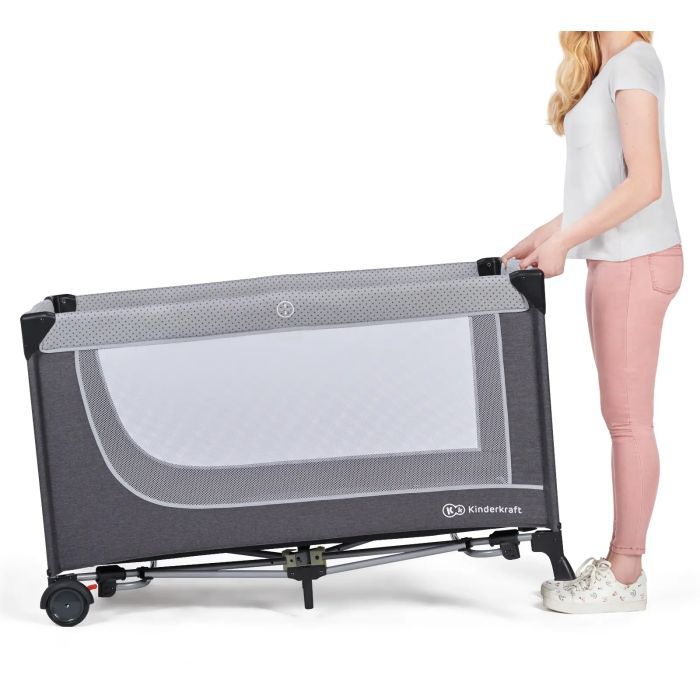 Кроватка Kinderkraft манеж Leody Grey (5902533917990) изображение 5
