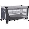 Кроватка Kinderkraft манеж Leody Grey (5902533917990)