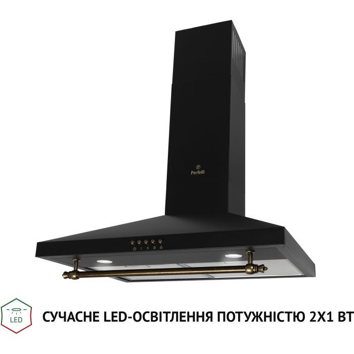 Витяжка кухонна Perfelli K 62320 BL 700 LED RETRO зображення 3