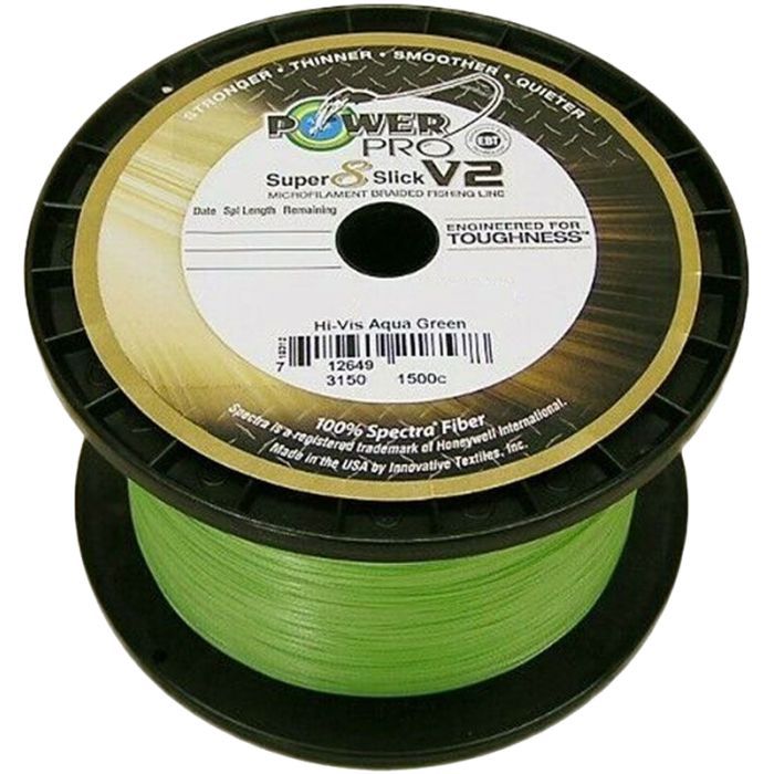 Шнур Power Pro Super 8 Slick V2 Aqua Green 2740m 0.28mm 44lb/20.0kg (2266.98.37)