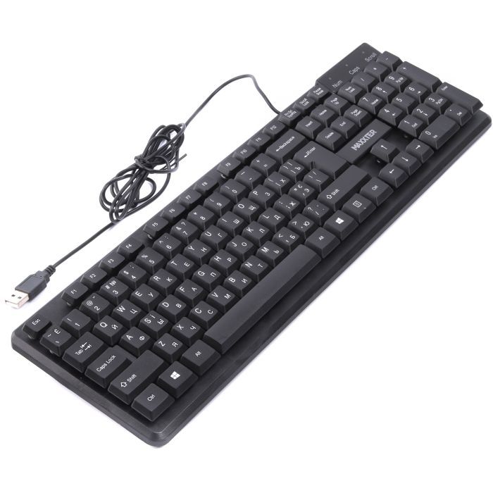 Клавиатура Maxxter KBM-U01-UA USB Black (KBM-U01-UA) изображение 2