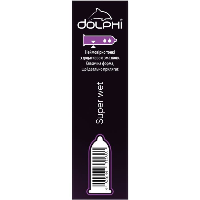 Презервативы Dolphi Super Wet 12 шт. (4820144772863) изображение 4