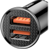 Зарядное устройство Baseus Circular Plastic А+А 30W 2 USB Black (CCALL-YD01) изображение 2