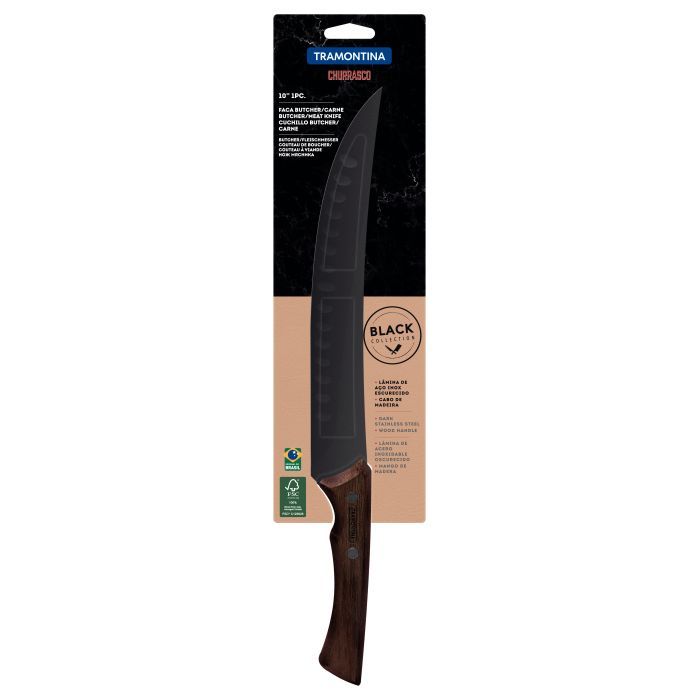 Кухонный нож Tramontina Churrasco Black філейний 253 мм (22841/110) изображение 2