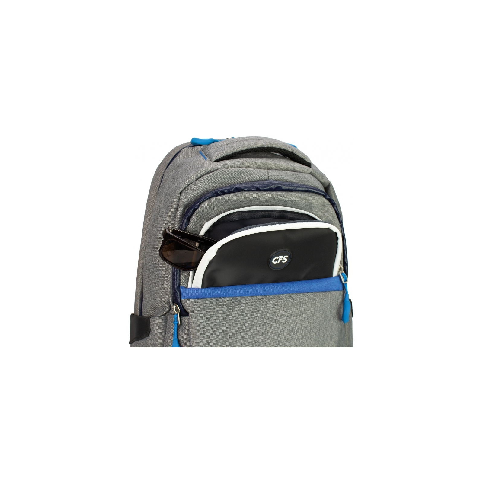 Рюкзак школьный Cool For School 46х30х16 см 22 л Серый (CF86217) изображение 7