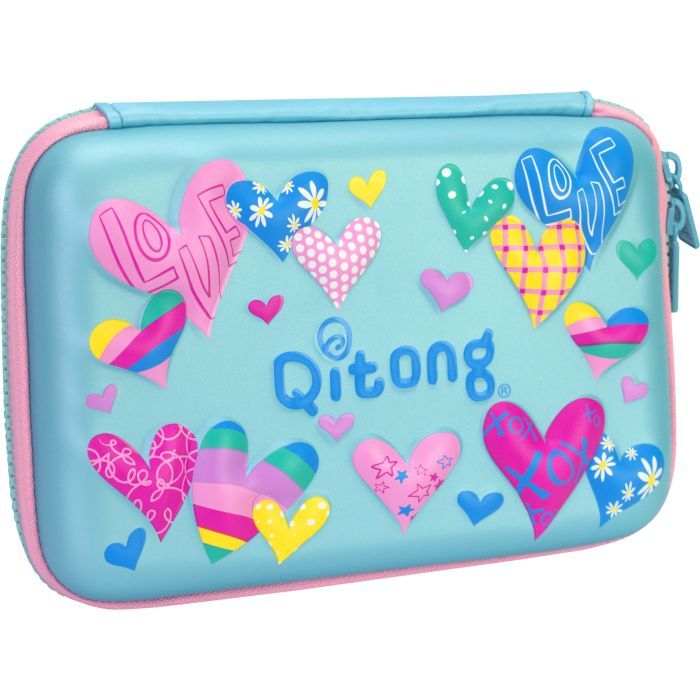 Пенал Cool For School с тиснением 1 отделение Голубой (QT-5615-Blue)
