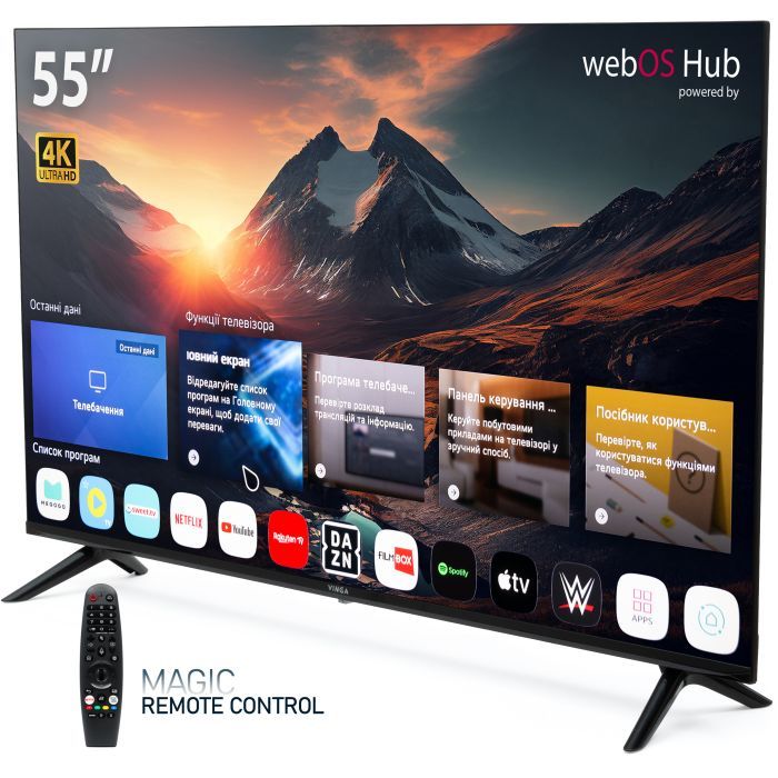 Телевизор Vinga S55UHD25QWEB изображение 4