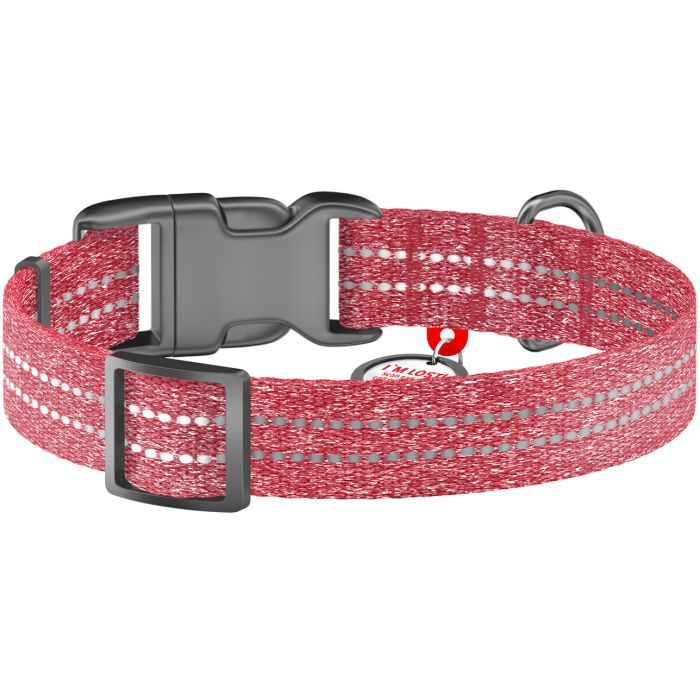 Нашийник для тварин WAUDOG Re-cotton з QR паспортом світловідбивний Ш 15 мм Д 25-35 см салатовий (02865) зображення 2
