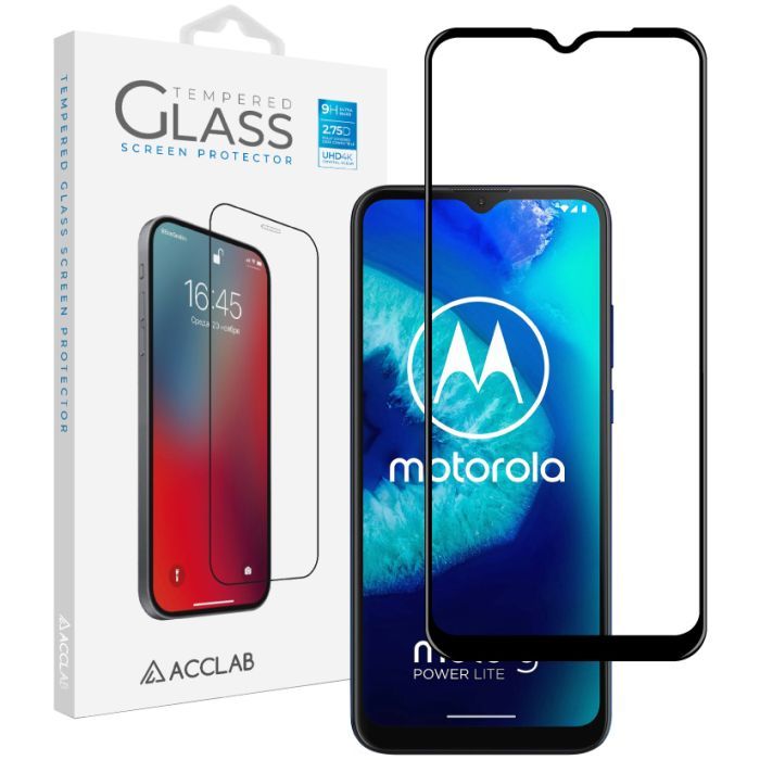 Скло захисне ACCLAB Full Glue MOTO G8 Power Lite (1283126509056)