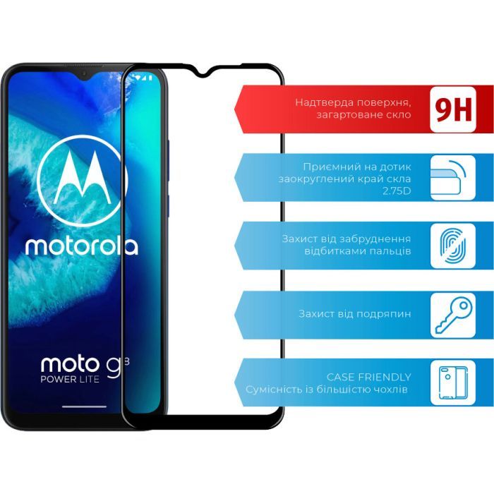 Скло захисне ACCLAB Full Glue MOTO G8 Power Lite (1283126509056) зображення 2
