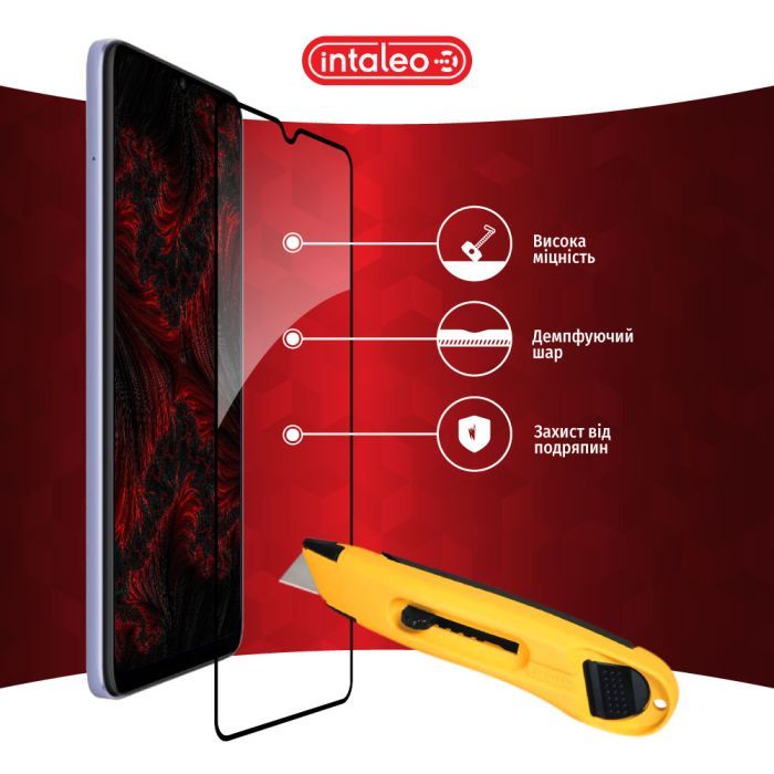 Стекло защитное Intaleo Full Glue Xiaomi Redmi 12C (1283126573774) изображение 5