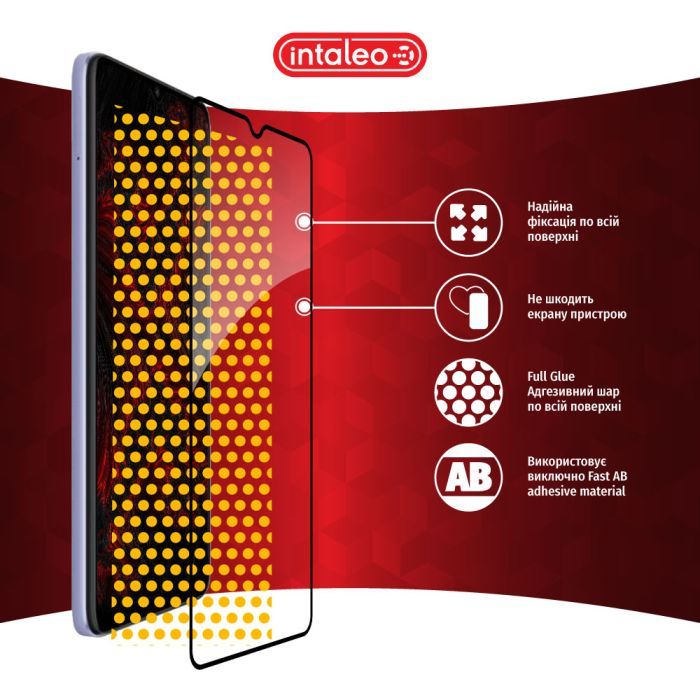 Стекло защитное Intaleo Full Glue Xiaomi Redmi 12C (1283126573774) изображение 7
