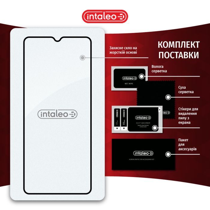 Стекло защитное Intaleo Full Glue Xiaomi Redmi 12C (1283126573774) изображение 8