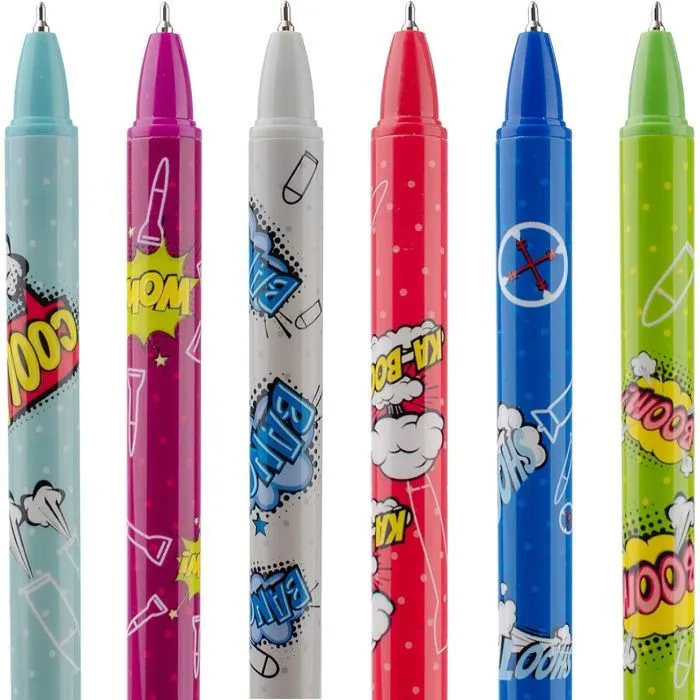 Ручка шариковая Yes Comic machines автоматическая 0,7 мм синяя (412004) изображение 3