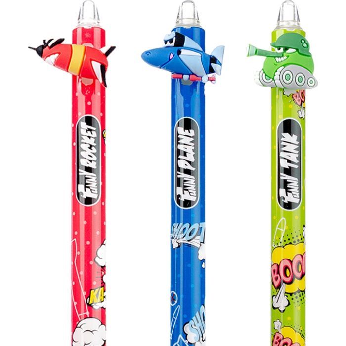 Ручка кулькова Yes Comic machines автоматична 0,7 мм синя (412004) зображення 4