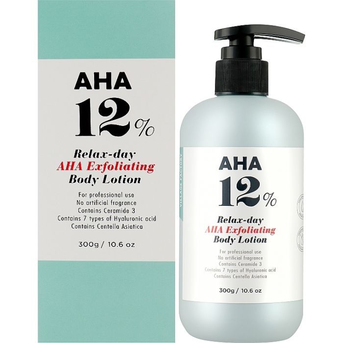 Лосьйон для тіла Village 11 Factory AHA Relax-day Exfoliating Body Lotion 300 мл (8809663750329) зображення 2