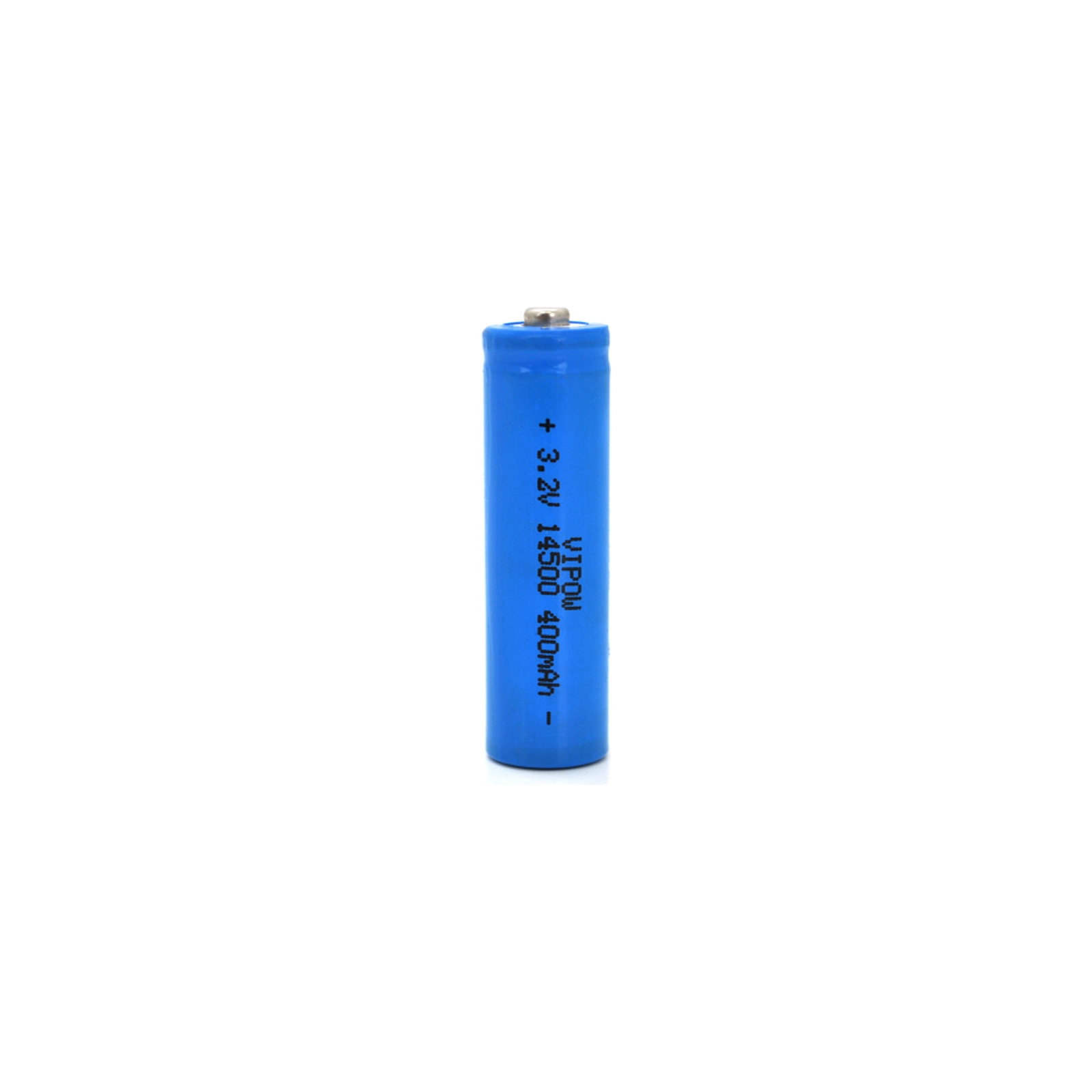 Акумулятор 14500 LiFePO4 (size AA), 400mAh, 3.2V, TipTop, blue Vipow (IFR14500-400mAhTT / 21438)