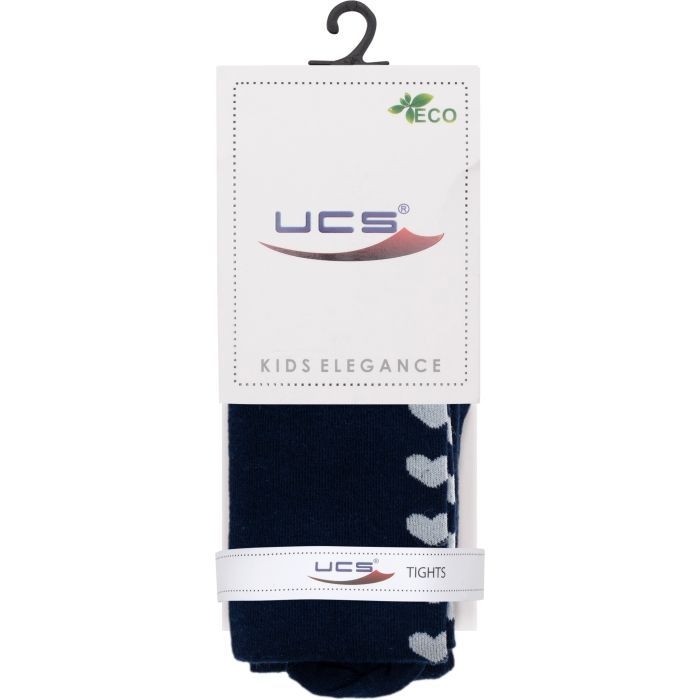 Колготки дитячі UCS Socks з сердечками (M0C0301-1443-146G-blue) зображення 3