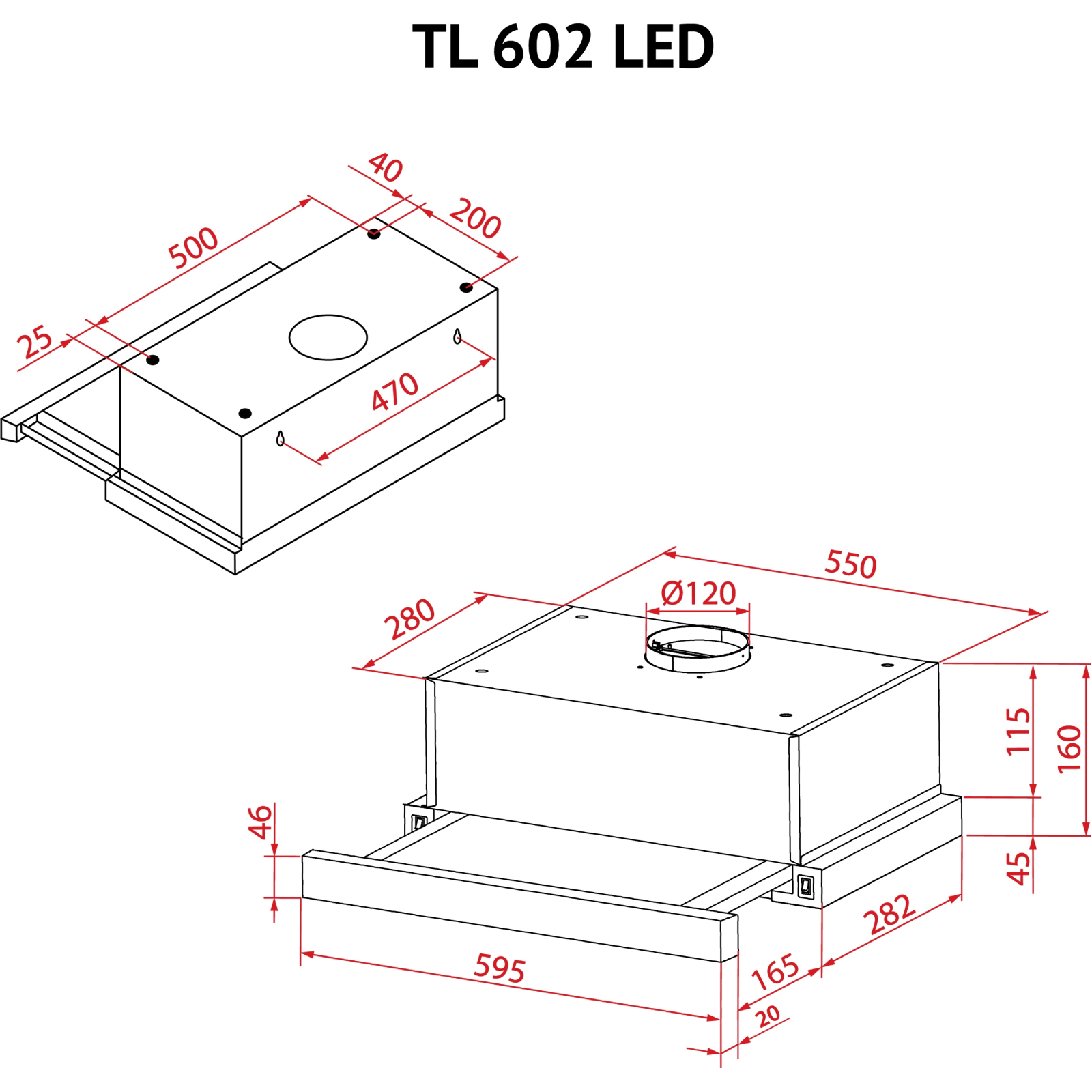 Вытяжка кухонная Perfelli TL 602 WH LED изображение 12
